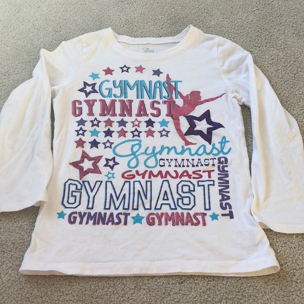 Gymnast shirt with sparkles